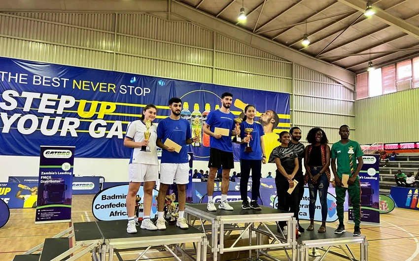 Badmintonçuları Zambiyada 7 medal qazanıblar