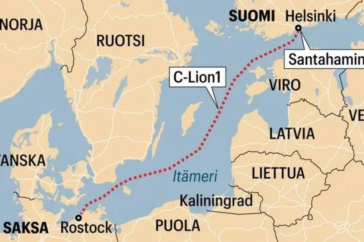 Диверсия? Обрыв интернеткабеля в Балтийском море Haqqin