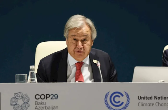 BMTnin Baş katibi G20 ölkələrinə COP29la bağlı