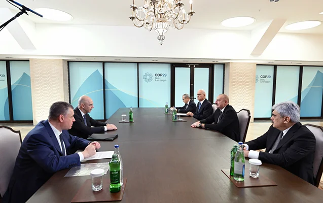 Prezident Siluanov və Slutski ilə görüşdü Foto