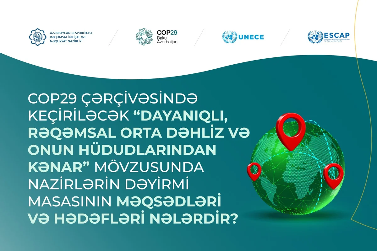 На COP29 состоится круглый стол, посвященный цифровизации Среднего коридора