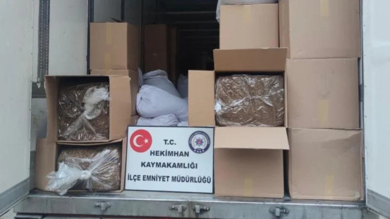 Türkiyədə 7 ton qaçaq tütün ələ keçirildi