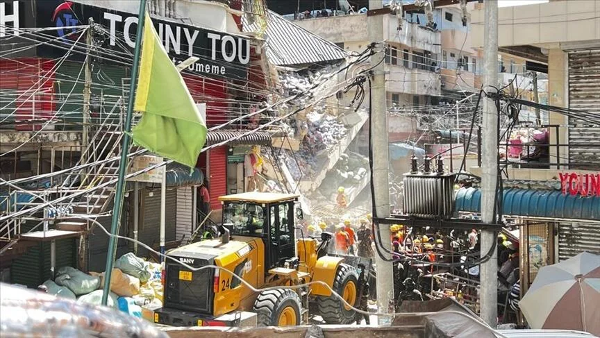 Tanzaniyada bina çökdü 13 ölü, 84 yaralı var FOTO