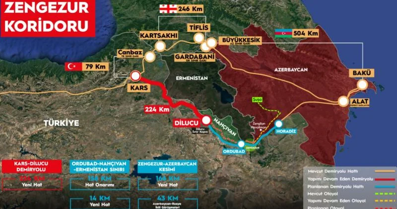 Zəngəzur yolu Mərkəzi Asiyanın Yaxın Şərqə də daha sürətli çıxışını təmin edəcək