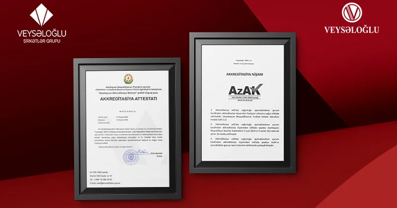 Veysəloğlu Mərkəzi Sınaq Laboratoriyası ISO/IEC 17025 akkreditasiyasını əldə etdi keyfiyyət və etibarlılıqda yeni mərhələ