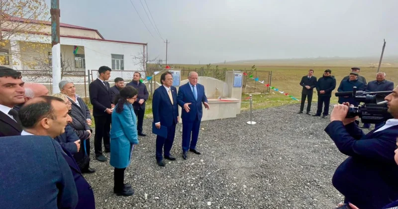 Qobustan rayonu Qurbançı kəndində “İçməli Su Sisteminin Quraşdırılması” layihəsinin təqdimatı olub