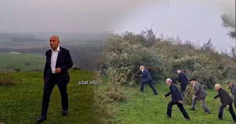 68 yaşlı icra başçısı bəhsə girdi, dağa dırmaşdı VİDEO