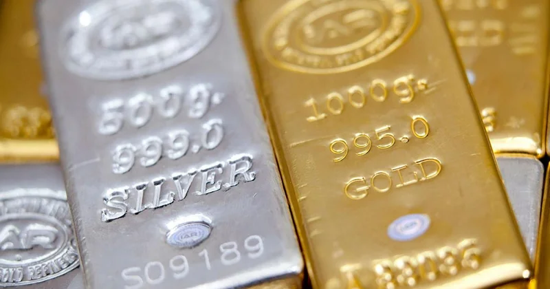 Qızıl və gümüşün qiyməti enib