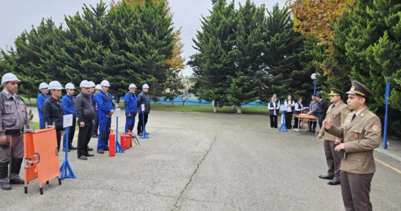 Xaçmazda nümunəvi obyekt mülki müdafiə məşqi keçirilib