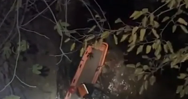 FHN: Gəncə çayının dərəsinə yıxılaraq köməksiz vəziyyətdə qalan şəxs xilas edilib