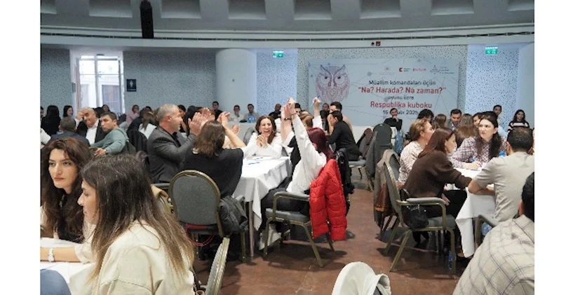 Müəllimlər arasında “Nə? Harada? Nə zaman?” intellektual oyunu üzrə final keçirilib FOTOLAR