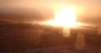 Rusiyada qaz xətti partladı ANBAAN VİDEO