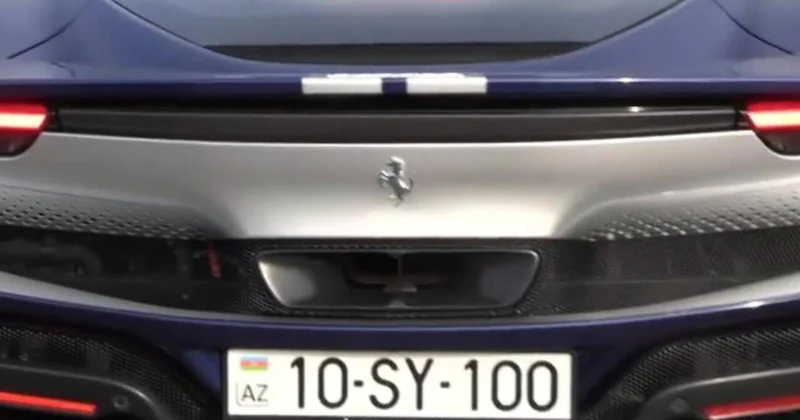 Ferrari ilə reyddə saxlanıldı, 50 manat cərimə yazıldı 10 SY 100 ün sürücüsü kimdir? VİDEO