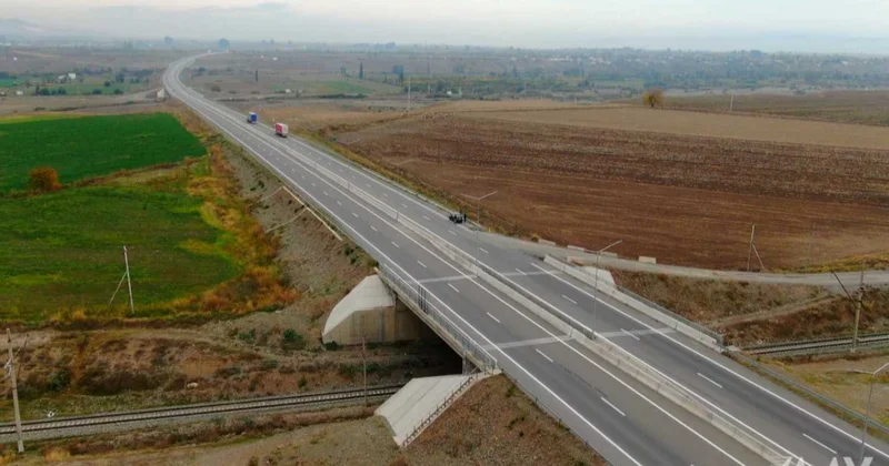 Bakı Ələt Qazax Gürcüstan avtomobil yolunda təmir yekunlaşır