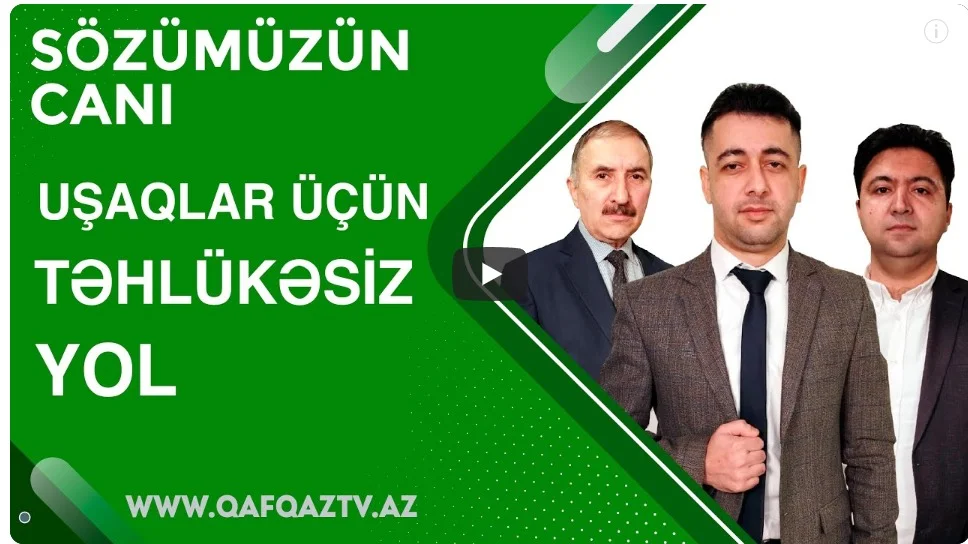 Uşaqlar üçün yol hərəkəti qaydaları mövzusunda verilişlər hazırlanıb VİDEO