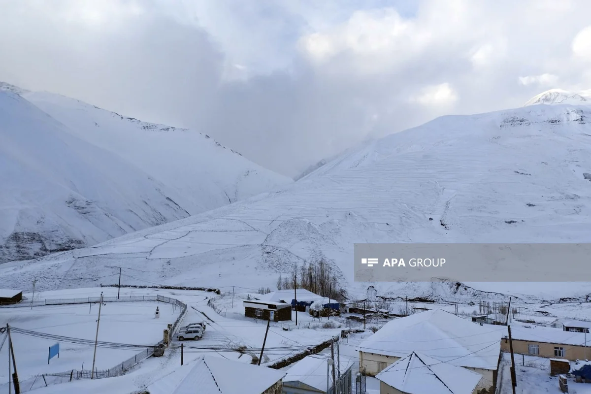 Şahdağ və Qaxda qar yağır FAKTİKİ HAVA