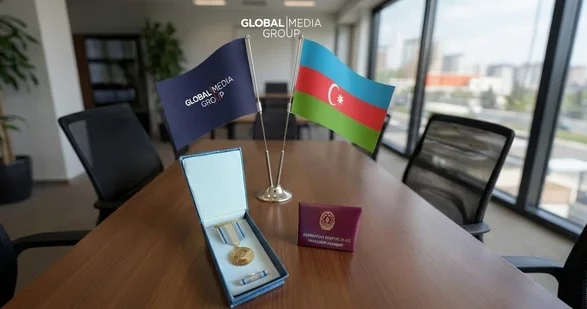 55 сотрудников Global Media Group удостоены юбилейной медали к 150 летию азербайджанской прессы