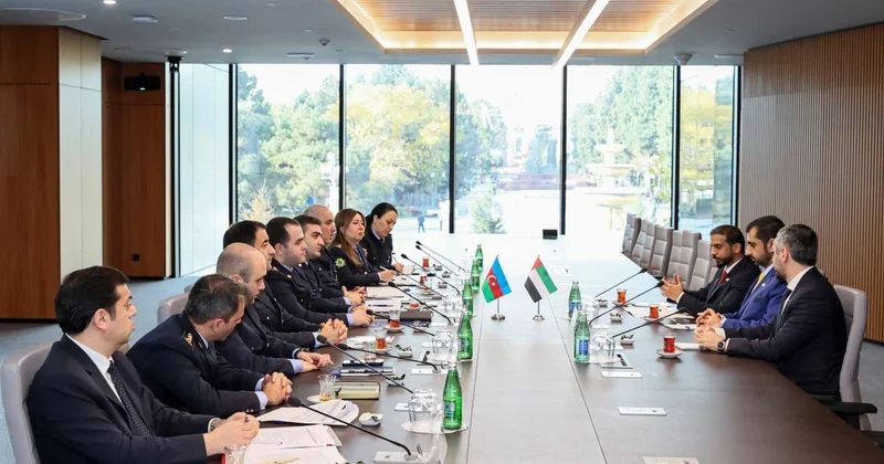 Birləşmiş Ərəb Əmirliklərinin nümayəndə heyəti ilə görüş keçirilib