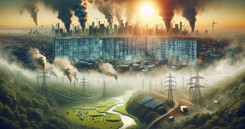 Искусственный интеллект сравнялся по вредным выбросам с Нью Йорком