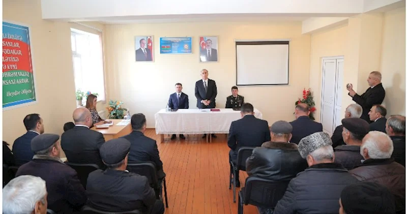 Hacıqabulun Şorbaçı kəndində növbəti səyyar qəbul görüş keçirildi FOTOLAR