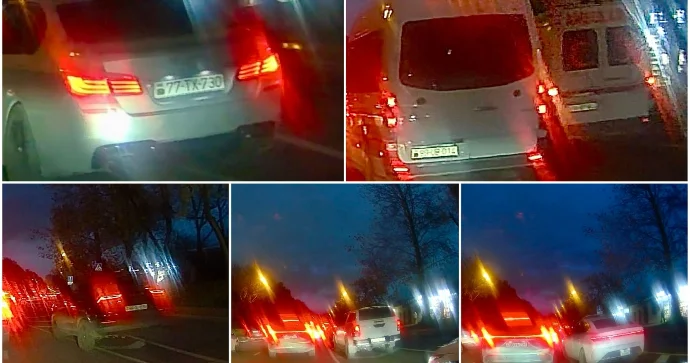 Tıxacdan qaçan sürücülər təhlükəsizlik adacığını zolağa çevirdilər VİDEO