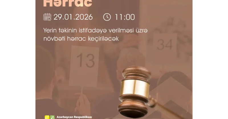 ETSN: Gələn ilin ilk hərracı yanvarın 29 da keçiriləcək