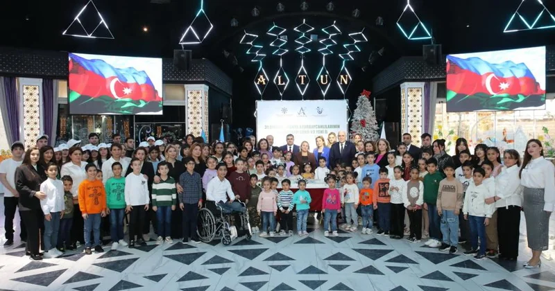 Nizami rayonunda valideyn himayəsindən məhrum olmuş uşaqlar üçün Yeni il şənliyi keçirilib