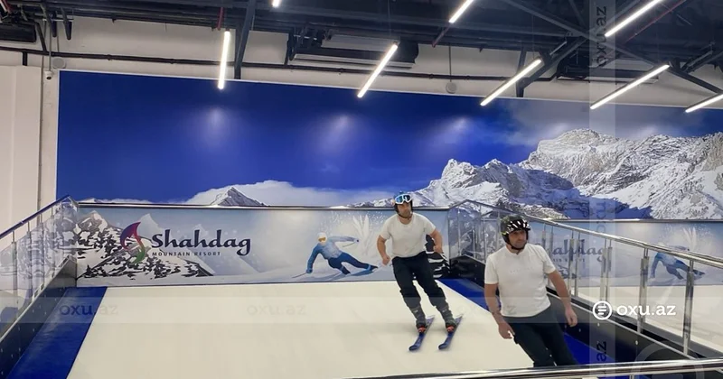 Azərbaycanda ilk dəfə xizək simulyatorları quraşdırılıb FOTOLAR