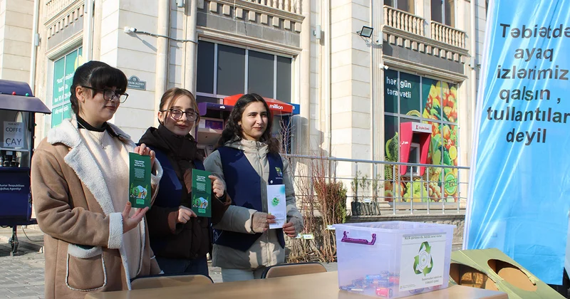 Naxçıvanda “Tullantıları tinglərə dəyiş” aksiyası keçirildi Fotolar