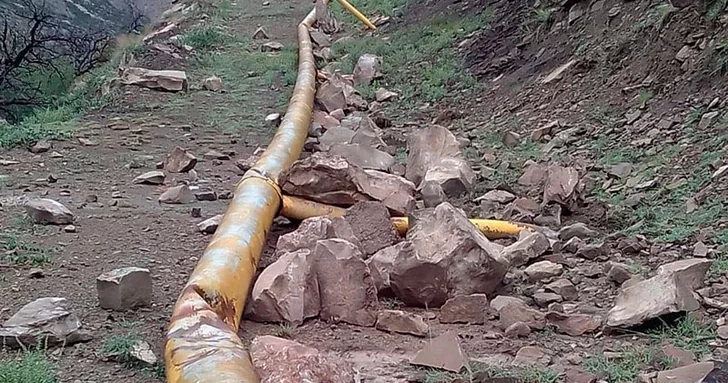 Газопровод высокого давления поврежден в результате аварии в Нахчыванской Автономной Республике