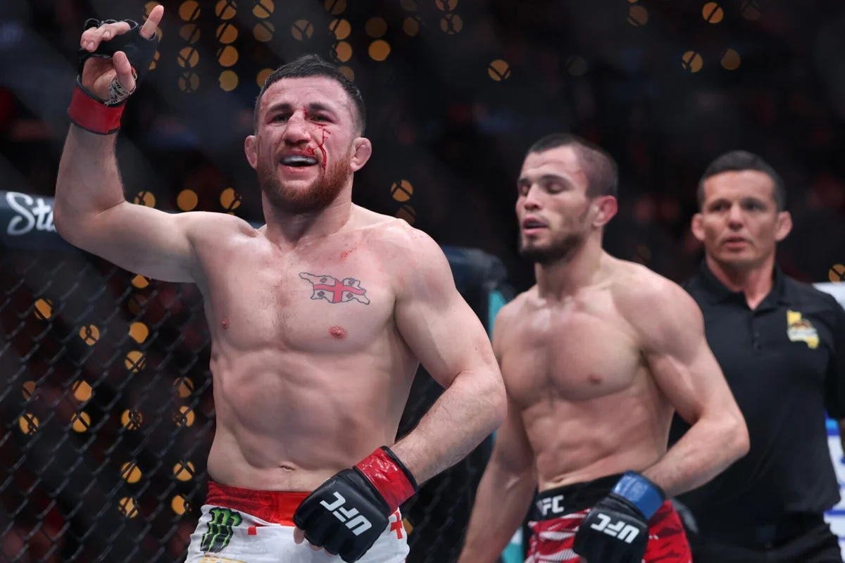 Dvalişvili UFC çempionluq kəmərini qoruyub Nurməhəmmədova qalib gəlib İdman və Biz