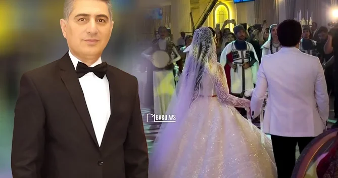 Xalq artistinin oğlunun toyundan görüntülər