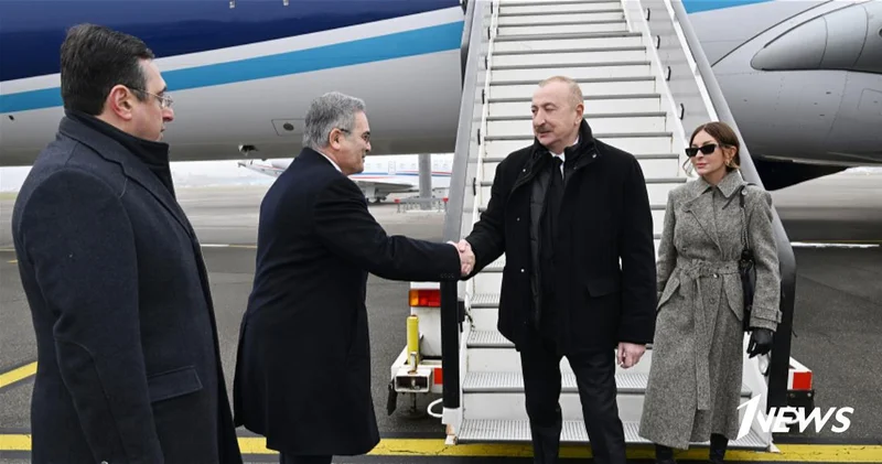 Ильхам Алиев прибыл в Швейцарию для участия в ежегодном заседании Всемирного экономического форума ФОТО