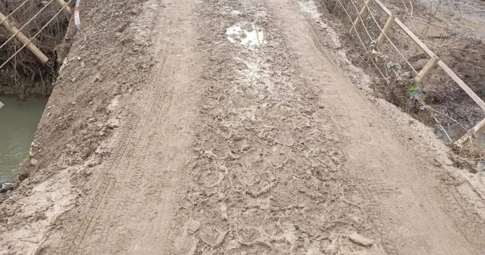 Cəlilabadda sel körpünü qəzalı vəziyyətə saldı