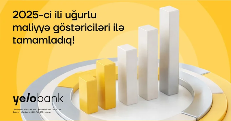 “Yelo Bank” 2025 ci ili aktivlərin və depozitlərin əhəmiyyətli artımı ilə tamamlayıb