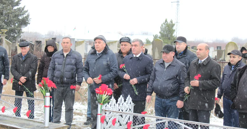 Ağstafa rayonunda 20 Yanvar şəhidinin xatirəsi anılıb FOTOLAR