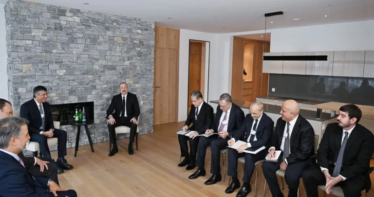 Президент Ильхам Алиев встретился в Давосе с председателем бразильской компании BTG Pactual