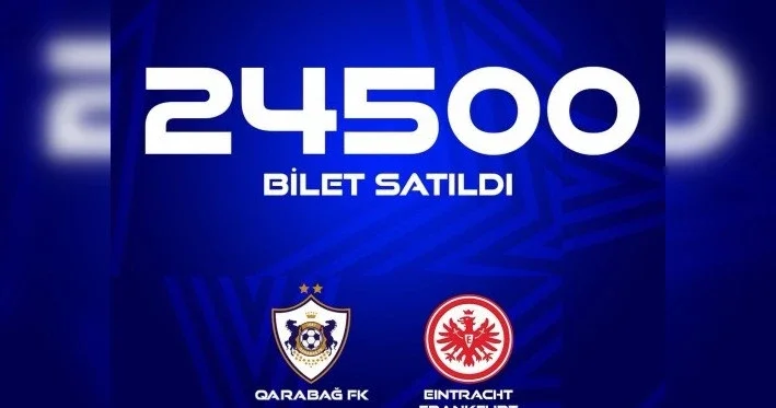 24 500 билетов уже проданы на матч Карабах Айнтрахт