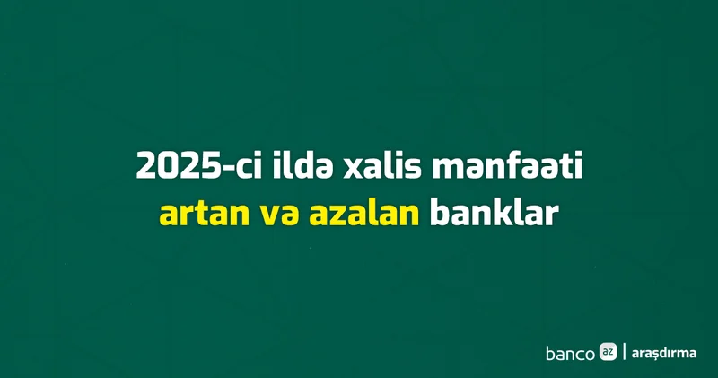 Xalis mənfəəti ən çox artan və azalan banklar RENKİNQ