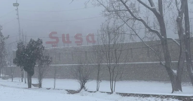 Şuşanın dağları başı qarlı FOTOLAR