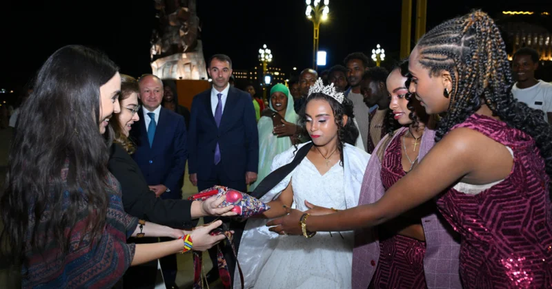 Leyla Əliyeva Əddis Əbəbədə Adva Zəfər Muzey Kompleksində olub FOTO