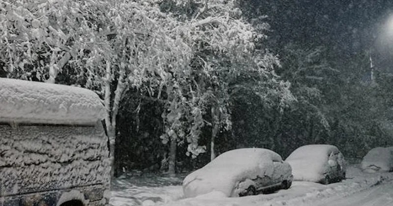 Güclü qar Cəlilabad Yardımlı yolunda hərəkəti çətinləşdirdi VİDEO