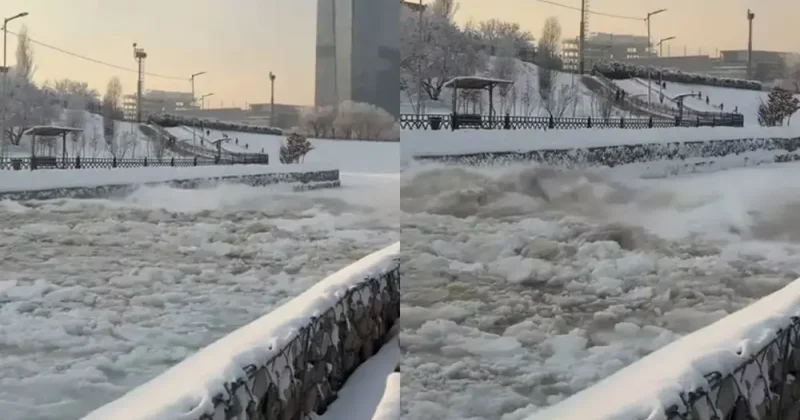 Что происходит с рекой Есентай в Казахстане? видео