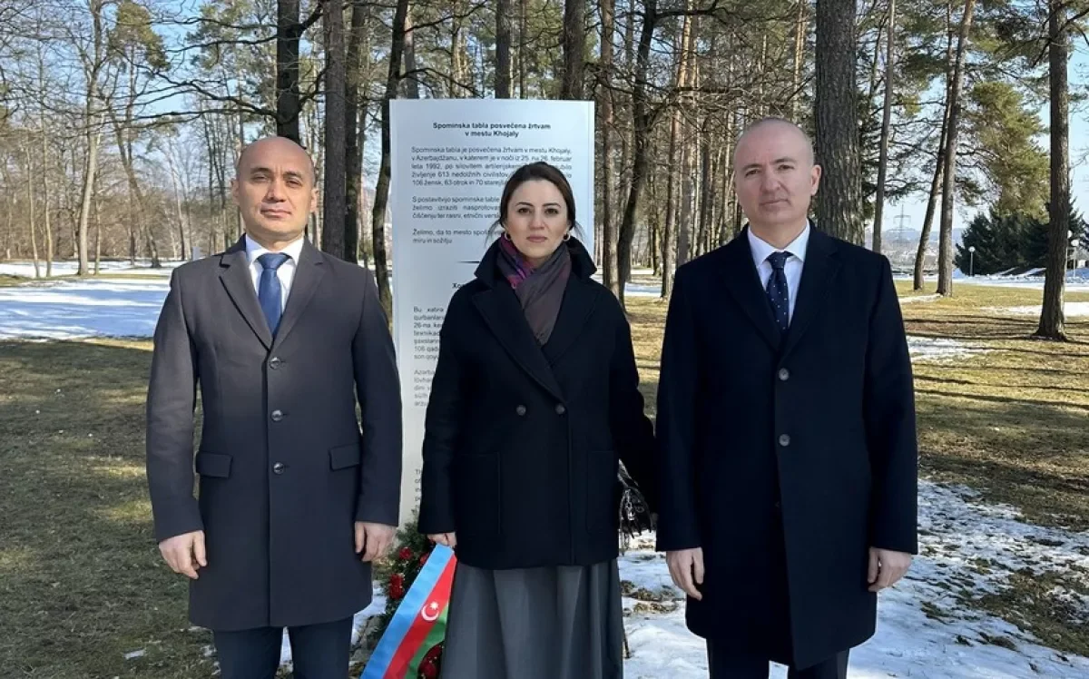 В городе Марибор почтили память жертв Ходжалинского геноцида ФОТО