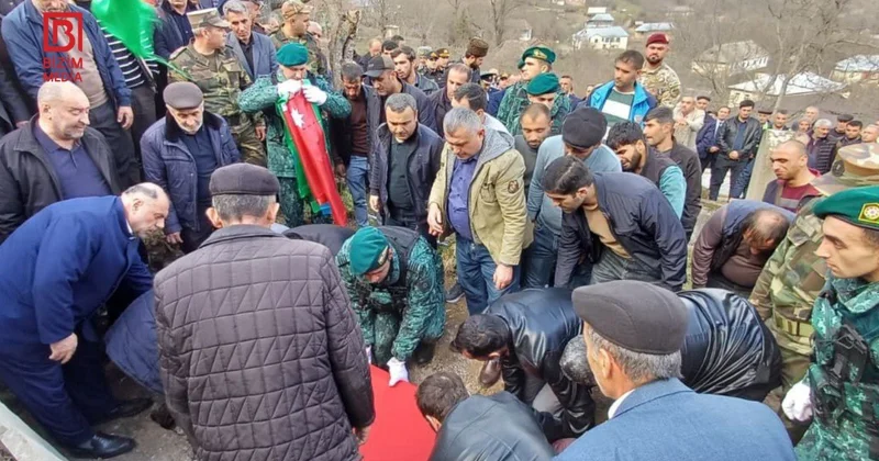 Şəhid Nail Dənziyev son mənzilə yola salındı FOTO