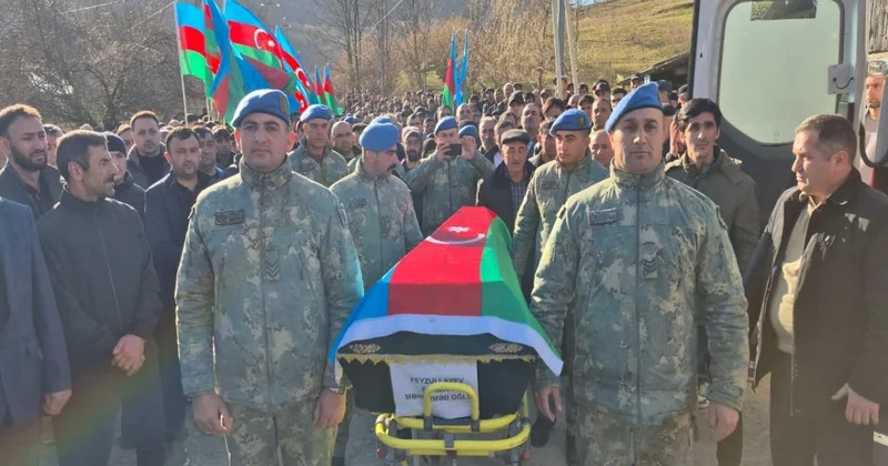 1994 cü ildə Kəlbəcərdə itkin düşmüş şəhidin qalıqları İsmayıllıda dəfn edilib FOTO