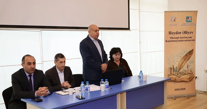 ŞABRANDA MAARİFLƏNDİRİCİ TƏDBİR KEÇİRİLİB “Heydər Əliyev Müstəqil Azərbaycan Konstitusiyasının memarıdır”