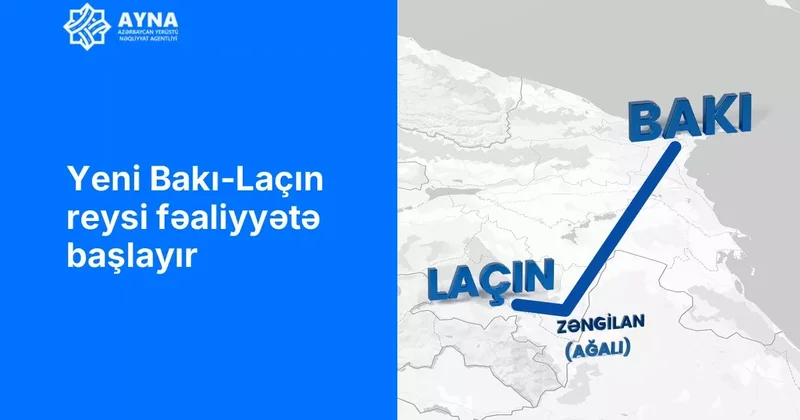 AYNA открывает новый регулярный автобусный рейс Баку Лачин