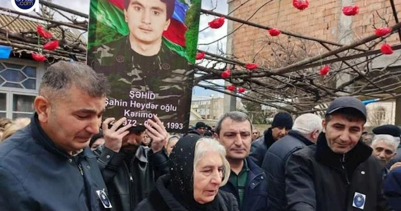 Şəhid Şahin Kərimovla vida... Video