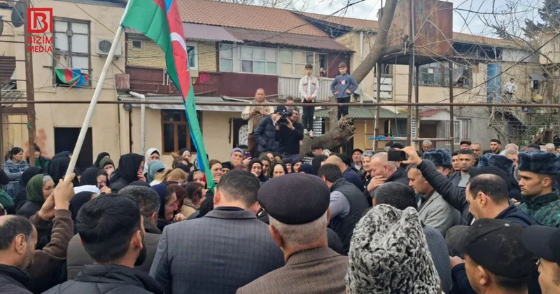 Şəhid Mahir Quliyevlə vida mərasimi keçirilir FOTO/VİDEO